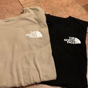 2 men’s north face tshirts